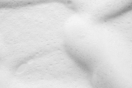 Abstract white soap foam bubbles texture background