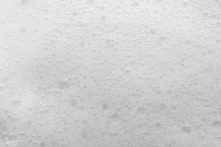 Abstract white soap foam bubbles texture background