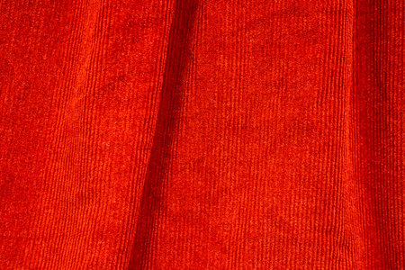 Red clothing fabric texture pattern backgroundの写真素材