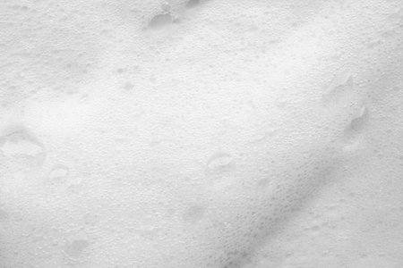 Abstract white soap foam bubbles texture background