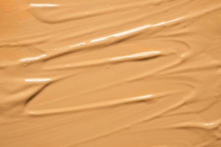 liquid foundation makeup cream texture backgroundの写真素材