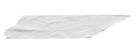 White adhesive paper tape isolated on white backgroundの写真素材