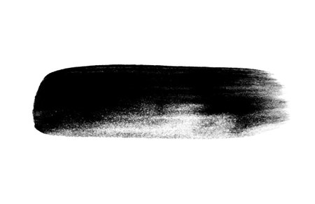 brush stroke isolated on white backgroundの写真素材