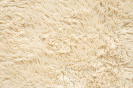 Brown fluffy fur fabric wool texture backgroundの写真素材