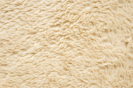 Brown fluffy fur fabric wool texture backgroundの写真素材