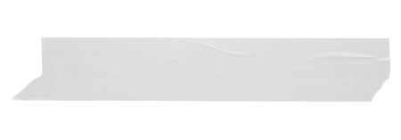 White adhesive plastic tape isolated on white backgroundの写真素材