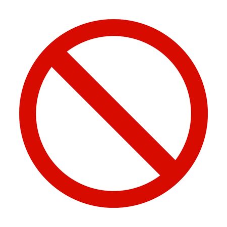 Stop sign on white background.のイラスト素材