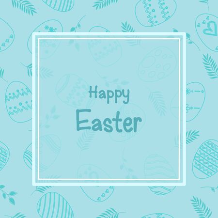 Easter eggs banner background.のイラスト素材