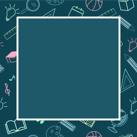 colorful back to school background.のイラスト素材