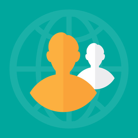 user. vector illustration. information technology design concept.のイラスト素材