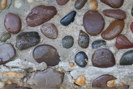 Close up to rocks wallの写真素材