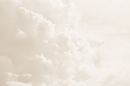 Clouds and sky with sepia tone