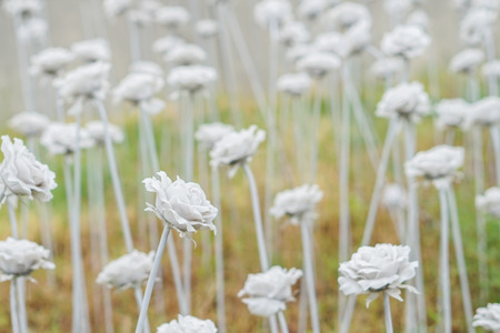 LED rose in Dongdaemun design plaza Seoul, South Koreaの写真素材