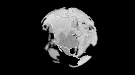 Point and line composed world map, representing the global. Global network connection. World map...