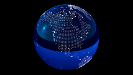 Point and line composed world map, representing the global. Global network connection. World map...