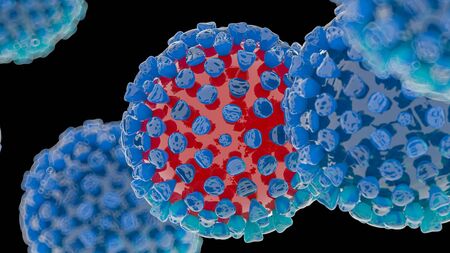 Coronavirus 2019-nCov novel coronavirus concept resposible for asian flu outbreak and coronaviruses...