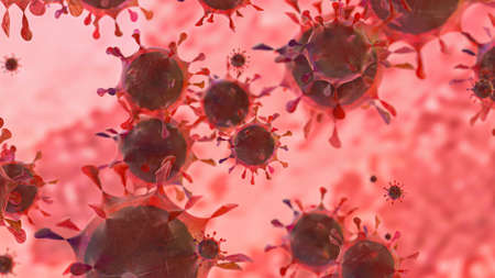 Coronavirus 2019-nCov novel coronavirus concept resposible for asian flu outbreak and coronaviruses...