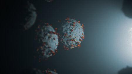 Coronavirus 2019-nCov novel coronavirus concept resposible for flu outbreak and coronaviruses...