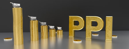 PPI. The producer price index. Concept. 3d illustrationの写真素材