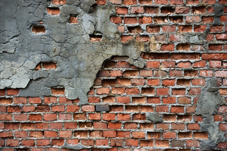 Old damaged grunge wall background or texture
