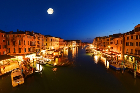 canal in Venice, Italyの写真素材