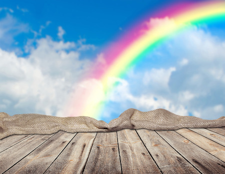 empty table for display montagesの写真素材