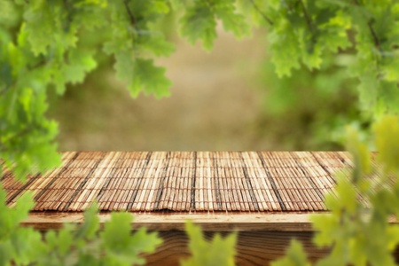 Empty table for display montagesの写真素材