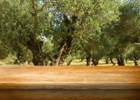 Empty table for display montagesの写真素材