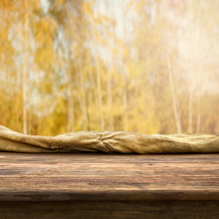 Empty table for display montagesの写真素材
