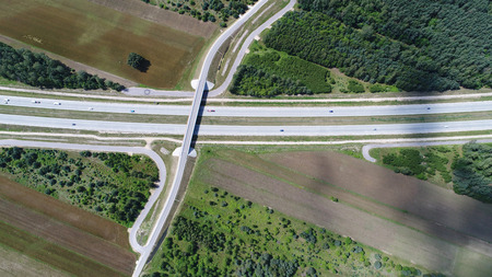 Highway view from the air