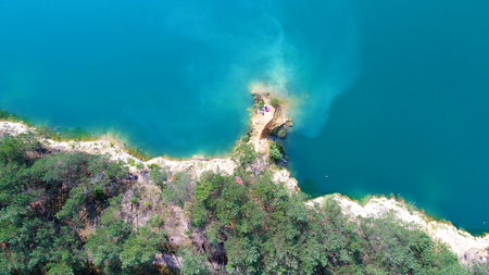 Aerial landscape of mediterranean sea