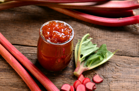 Rhubarb jamの写真素材