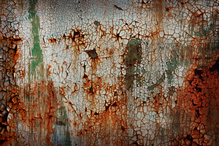 Old rusty metal plate backgroundの写真素材