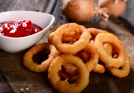 Onion rings snackの写真素材