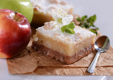 Homemade apple cake の写真素材