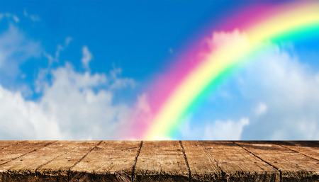 Empty table backgroundの写真素材