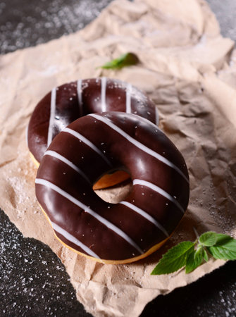 Sweet and tasty doughtnutsの写真素材