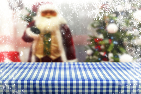 Christmas background tableの写真素材