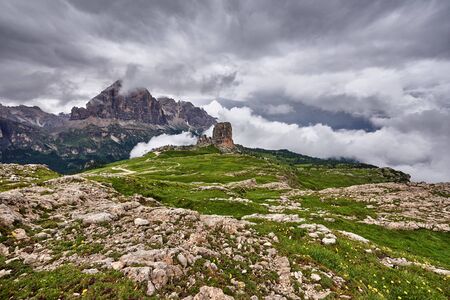 Summer landscape of high mountainsの写真素材