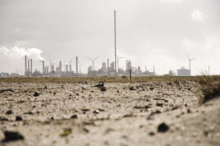 Industry Port of Rotterdamの写真素材