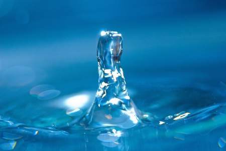 Blue Water Spashの写真素材