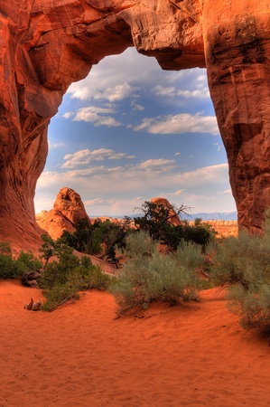 Arches National Park in Moab Utahの写真素材