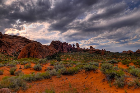 Devil's Gardem - Arches National Park Moab Utahの写真素材