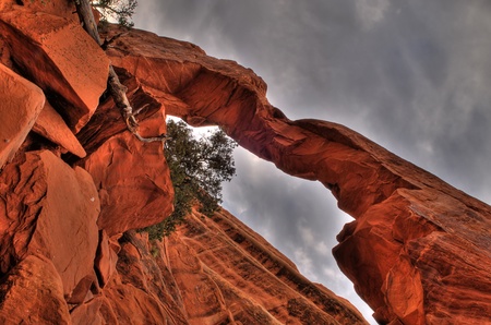 HDR image of a Wall Arch before it collapsedの写真素材