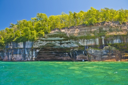 Pictured Rock National Lake Shore Michigan Stateの写真素材