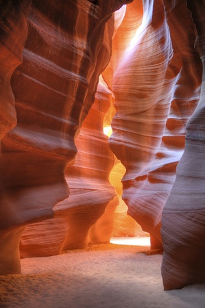Famous Antelope Canyon in Page City Arizonaの写真素材