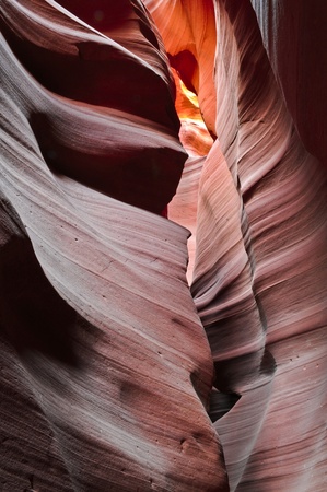 Entrance to Upper Antelope Canyon in Page Arizonaの写真素材