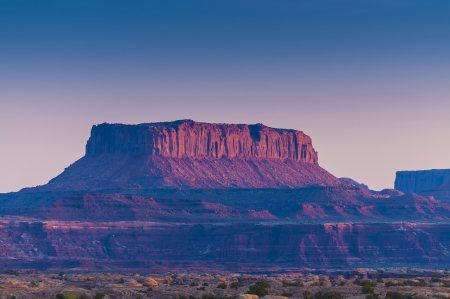 View of the Magnificent Sunset over Needles District taken from the Pothole Pointの写真素材