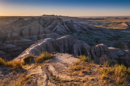 Badlands Landscape - National Park South Dakota の写真素材