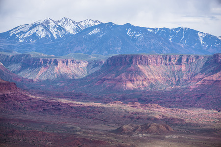 View down the professor valley utahの写真素材